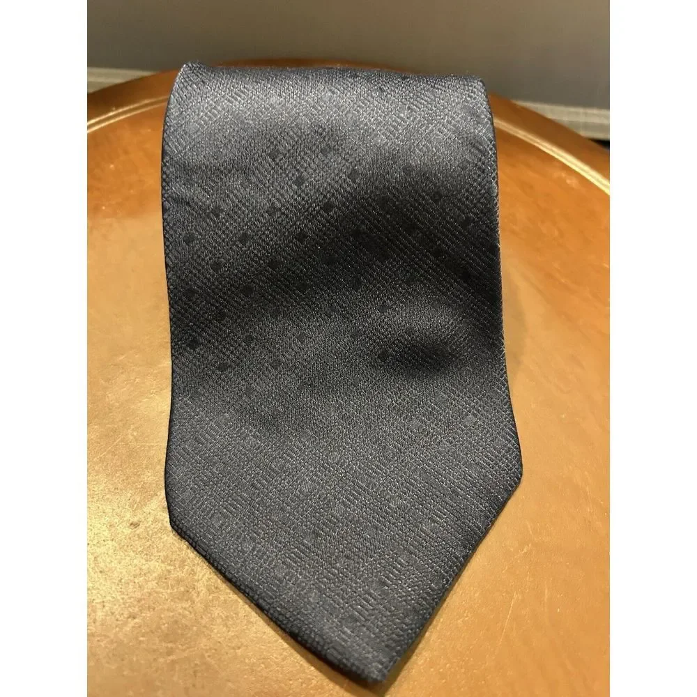 Buckingham Mens‎ Tie Necktie Blue 100% Italian Silk Imported